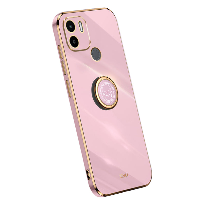 XINLI For Xiaomi Redmi A1 4G A2 4G Poco C50 4G Cell Phone Cover Ring Holder Electroplating Golden Edge Kickstand TPU Phone Case XINLI For Xiaomi Redmi A1 4G A2 4G Poco C50 4G Cell Phone Cover Ring Holder Electroplating Golden Edge Kickstand TPU Phone Case